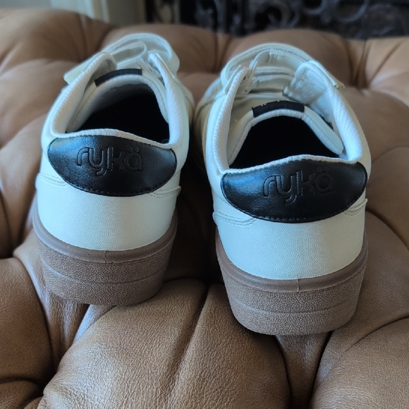 Ryka Cream Athletic Shoes with Tan Sole - Picture 5 of 6